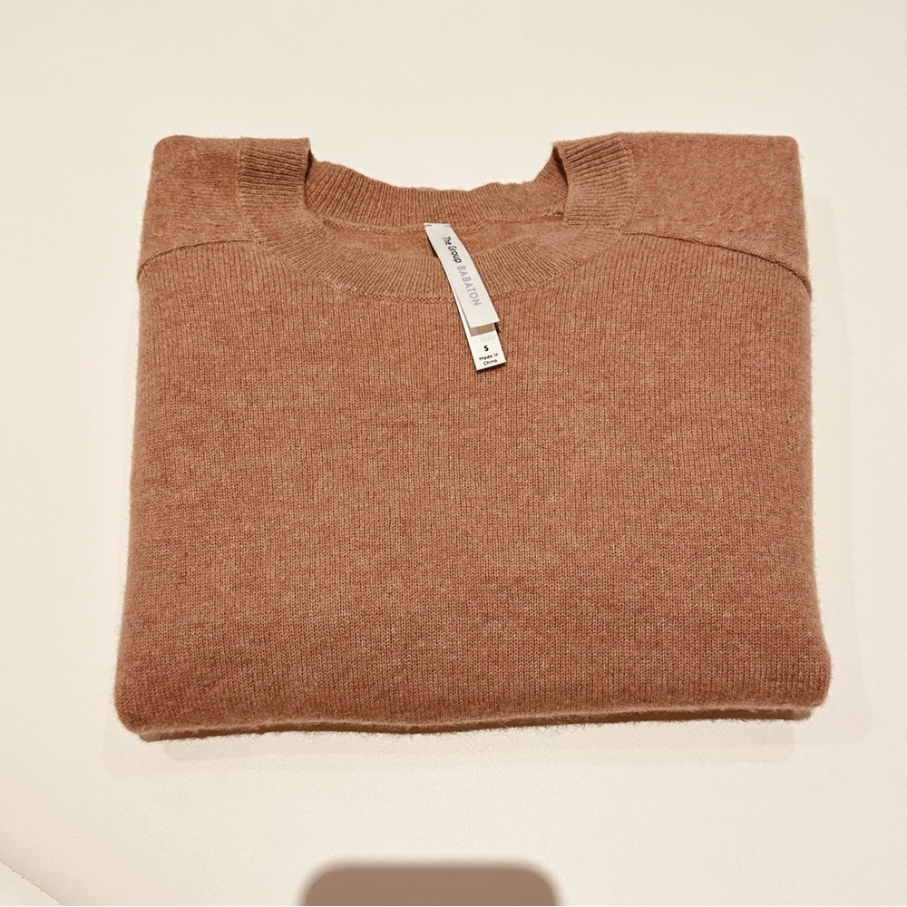 Aritzia Brown Crew Neck Cashmere Sweater
